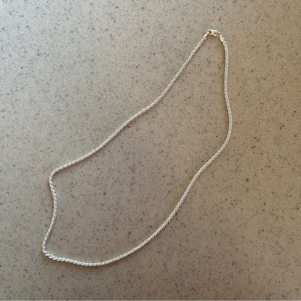 *NEW* 24” Sterling Silver Rope Chain Necklace